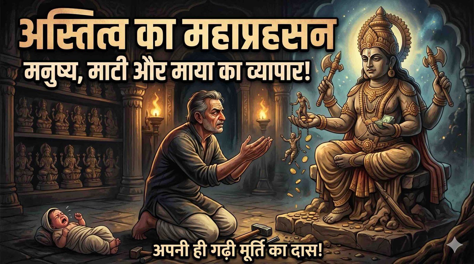 भगवान बनाने वाला भिखारी: मनुष्य का सबसे बड़ा पाखंड!