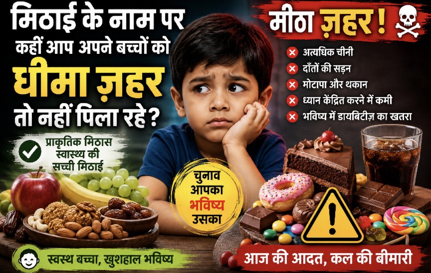 मिठाई के नाम पर कहीं आप अपने बच्चों को मीठा ज़हर तो नहीं खिला रहे हैं?