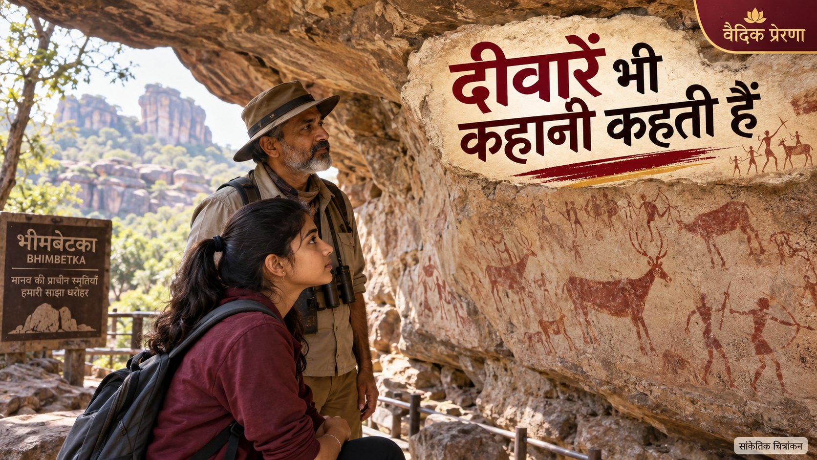 भीमबेटका की चित्रभाषा: जिनकी लिखित डायरी नहीं, उनका जीवन कैसे पढ़ें?