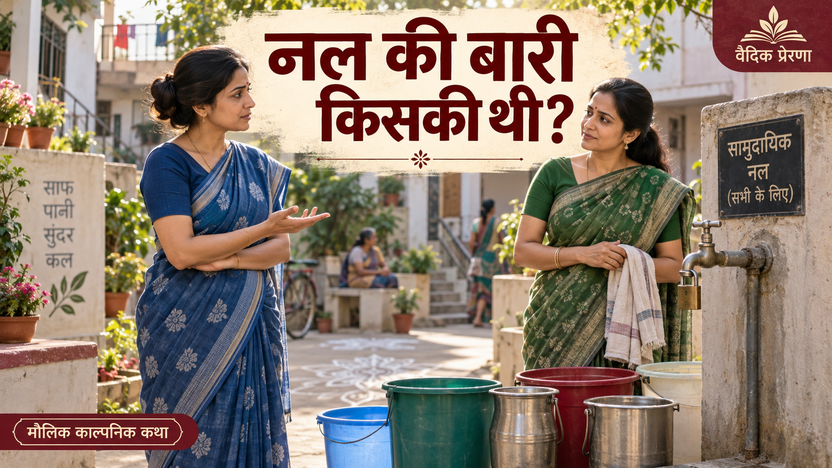नल की बारी किसकी थी? एक आँगन ने अपनी चुप्पी कैसे बदली