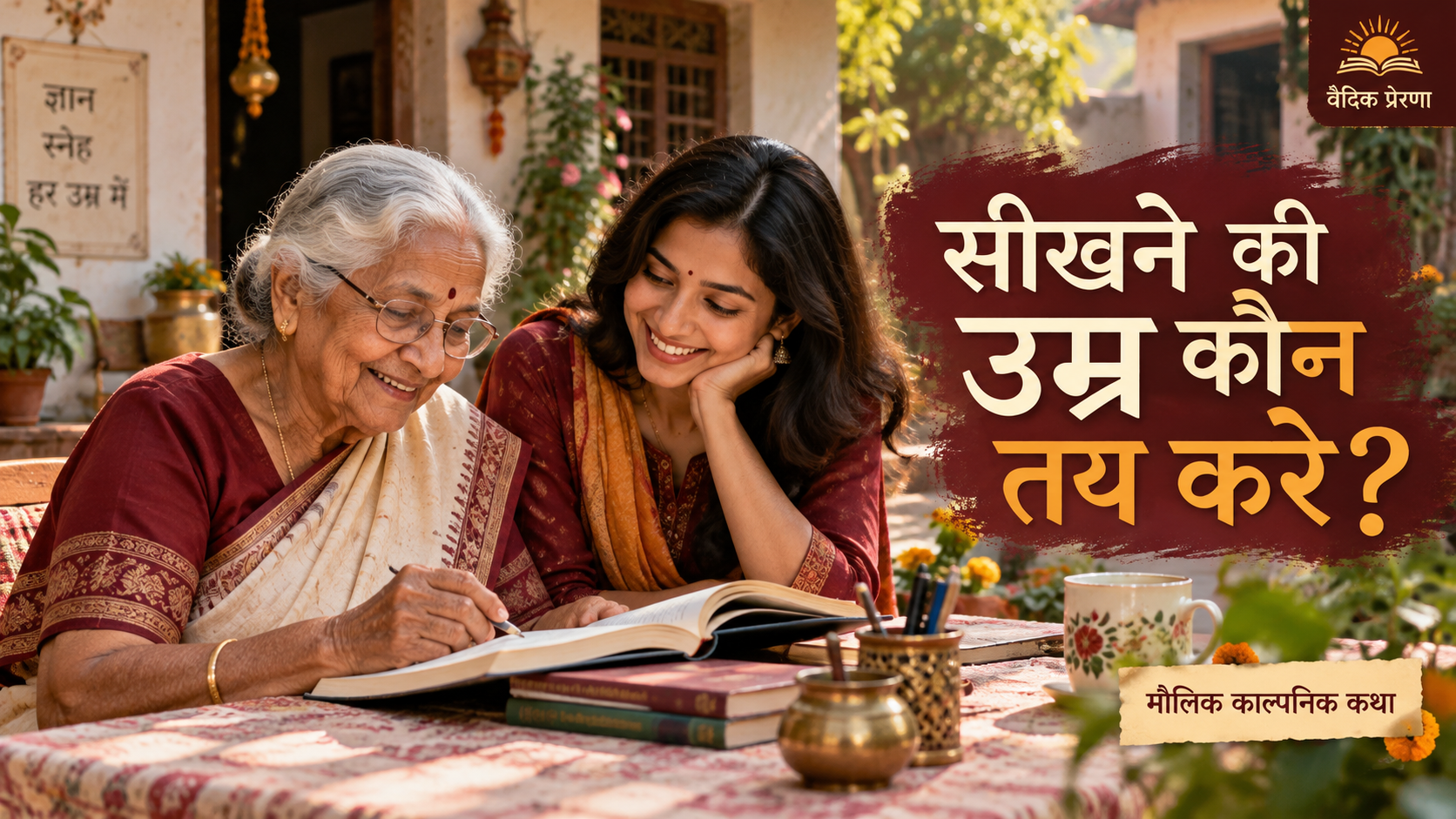 दादी की नई पुस्तक: सीखने की मेज पर उम्र की जगह जिज्ञासा बैठी