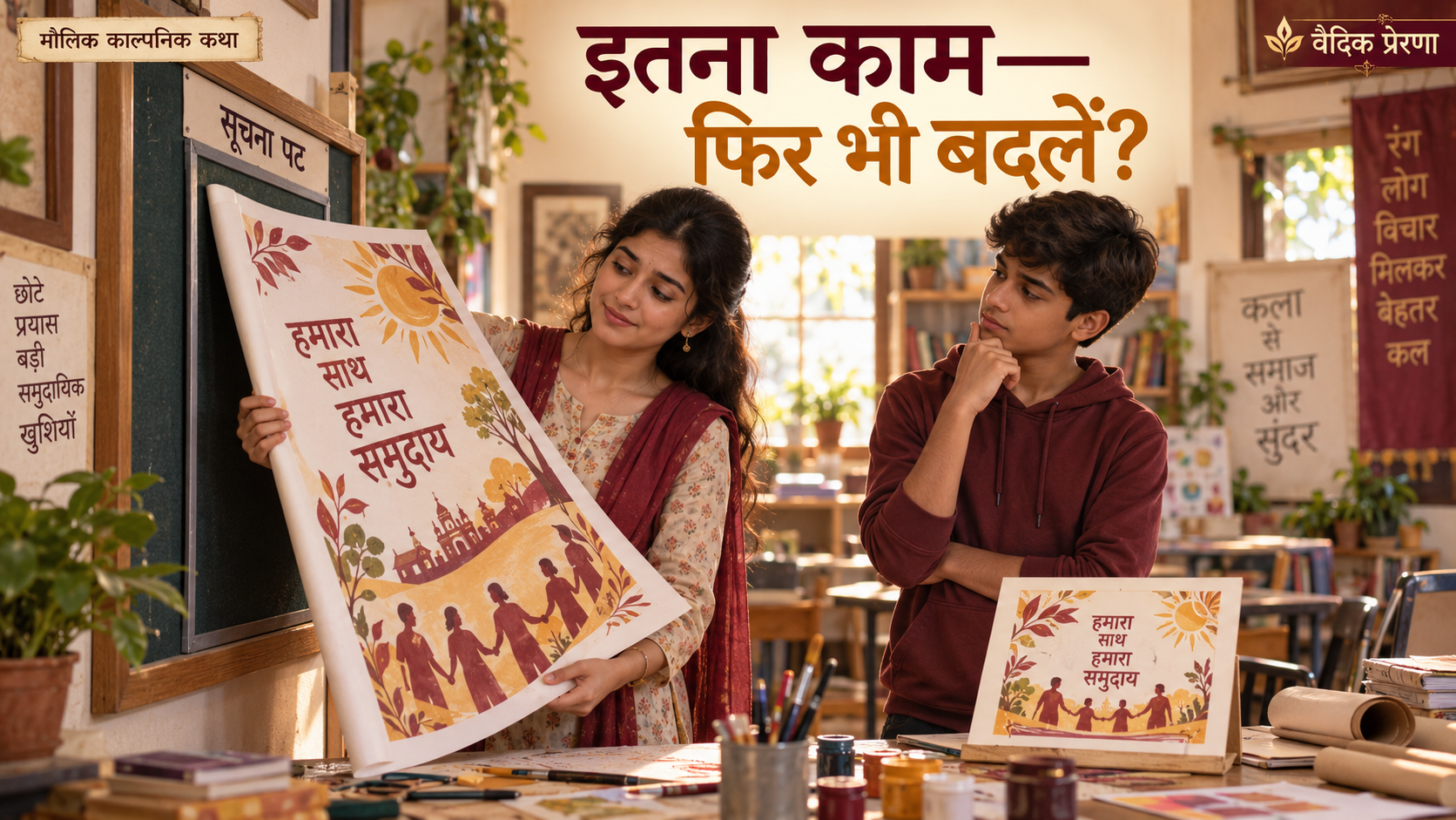 तीन दिन का बनाया पोस्टर बदलना पड़े तो क्या मेहनत व्यर्थ हो गई?