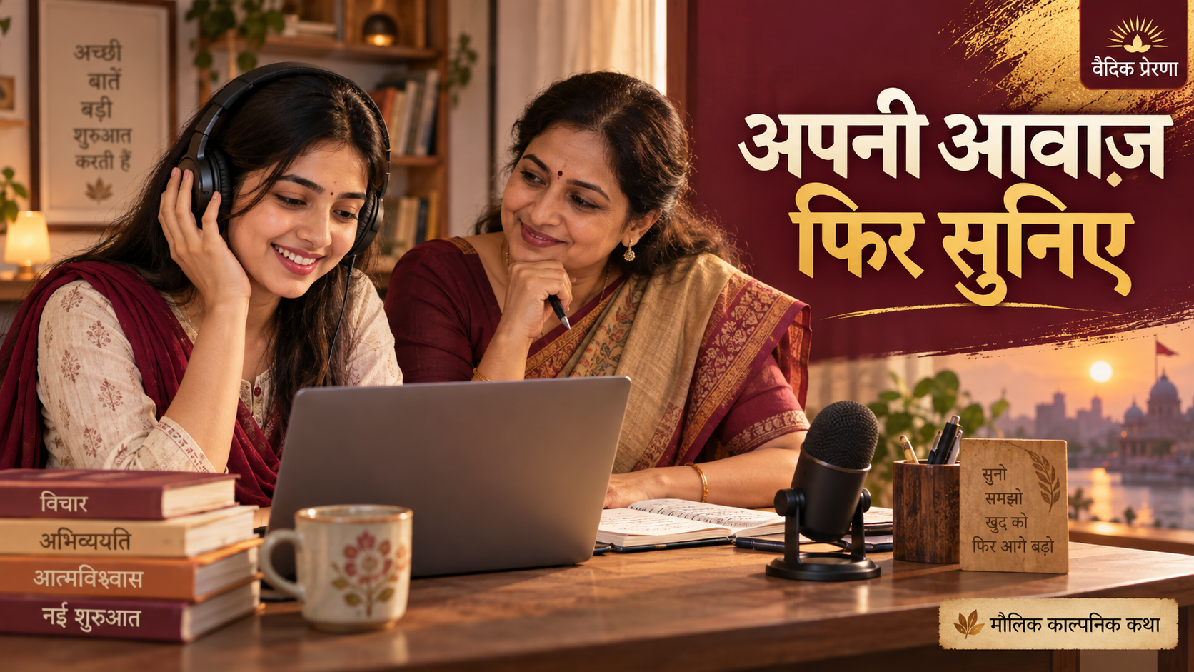 अपनी आवाज फिर सुनना: रिकॉर्डिंग अभ्यास में सम्मान और सुधार की कहानी