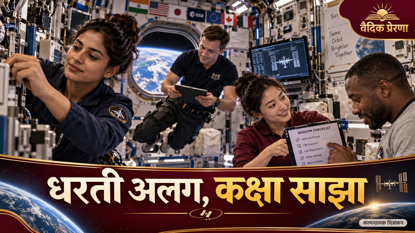 अंतरराष्ट्रीय अंतरिक्ष स्टेशन: असाधारण जगह पर भी साथ रहने के साधारण नियम