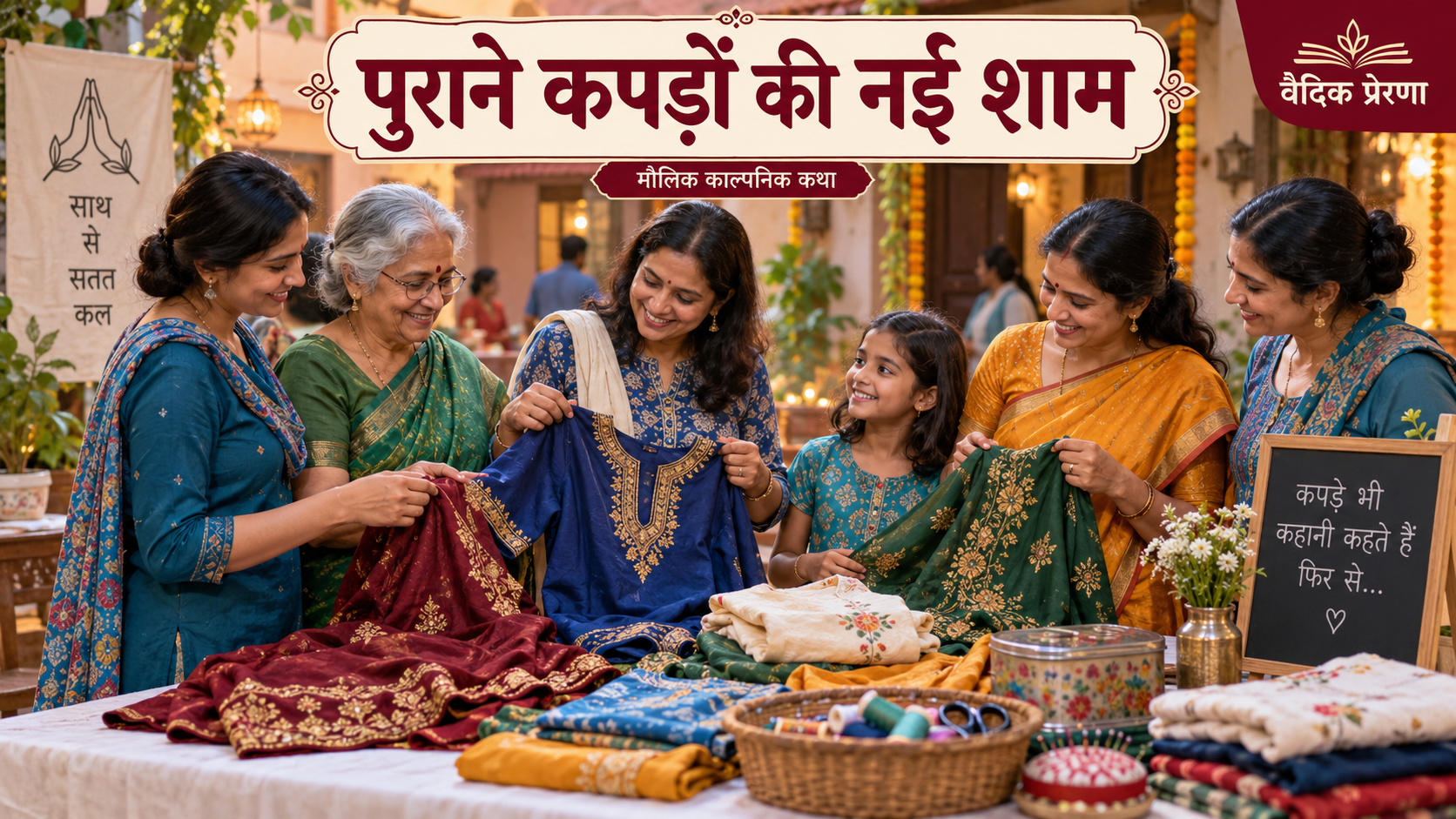 पुराने कपड़ों की नई शाम: मरम्मत की मेज पर लौटी हुई स्मृतियाँ