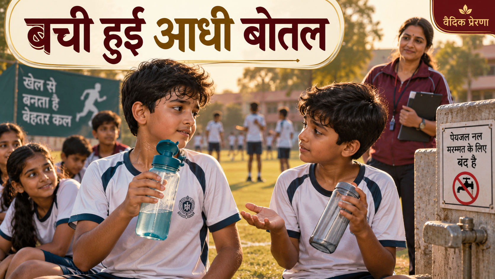 मैदान में बची आधी बोतल: साझा संसाधन की जिम्मेदारी किसकी थी?