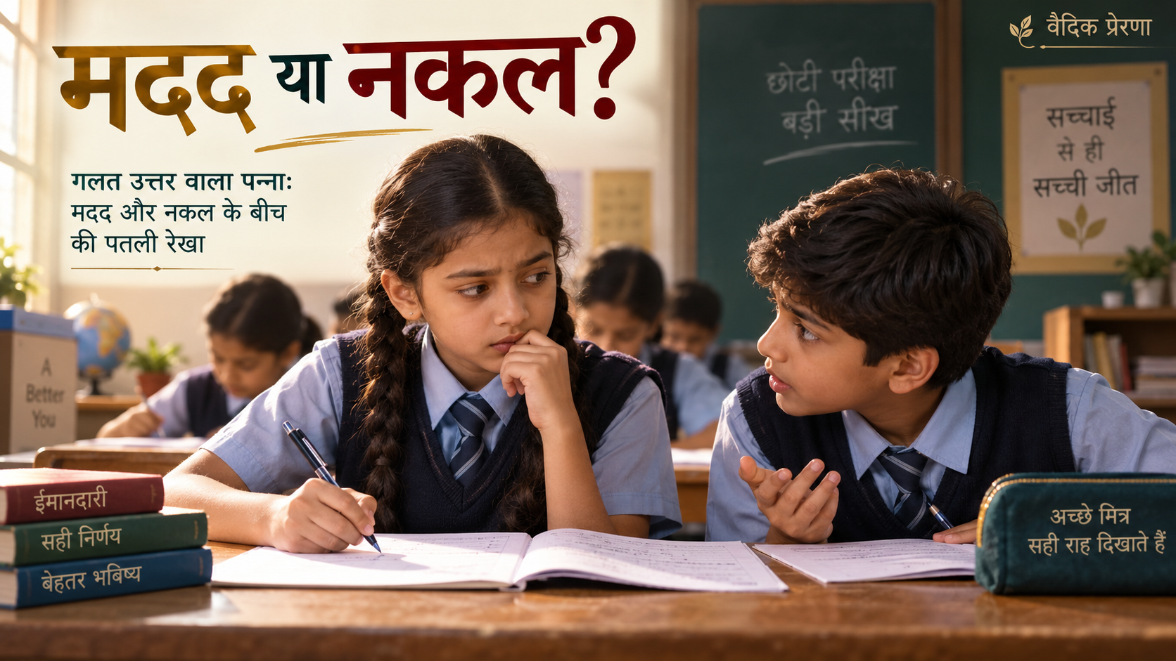 गलत उत्तर वाला पन्ना: मदद और नकल के बीच की पतली रेखा