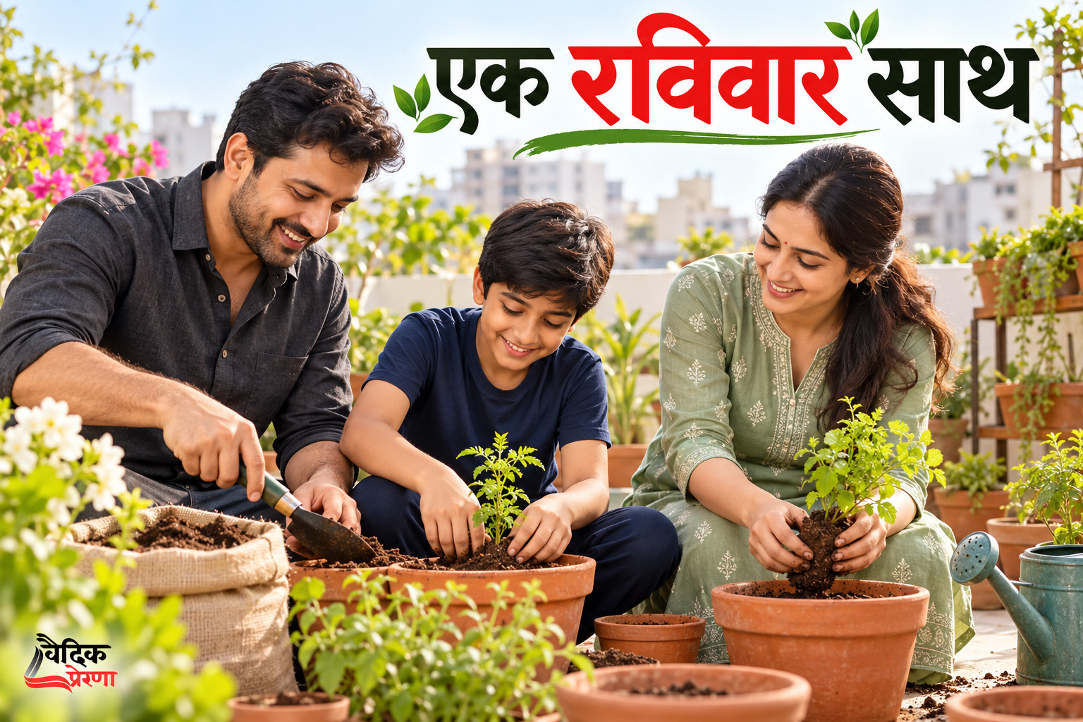 स्क्रीन से बाहर का रविवार: छत पर उगा एक साझा काम