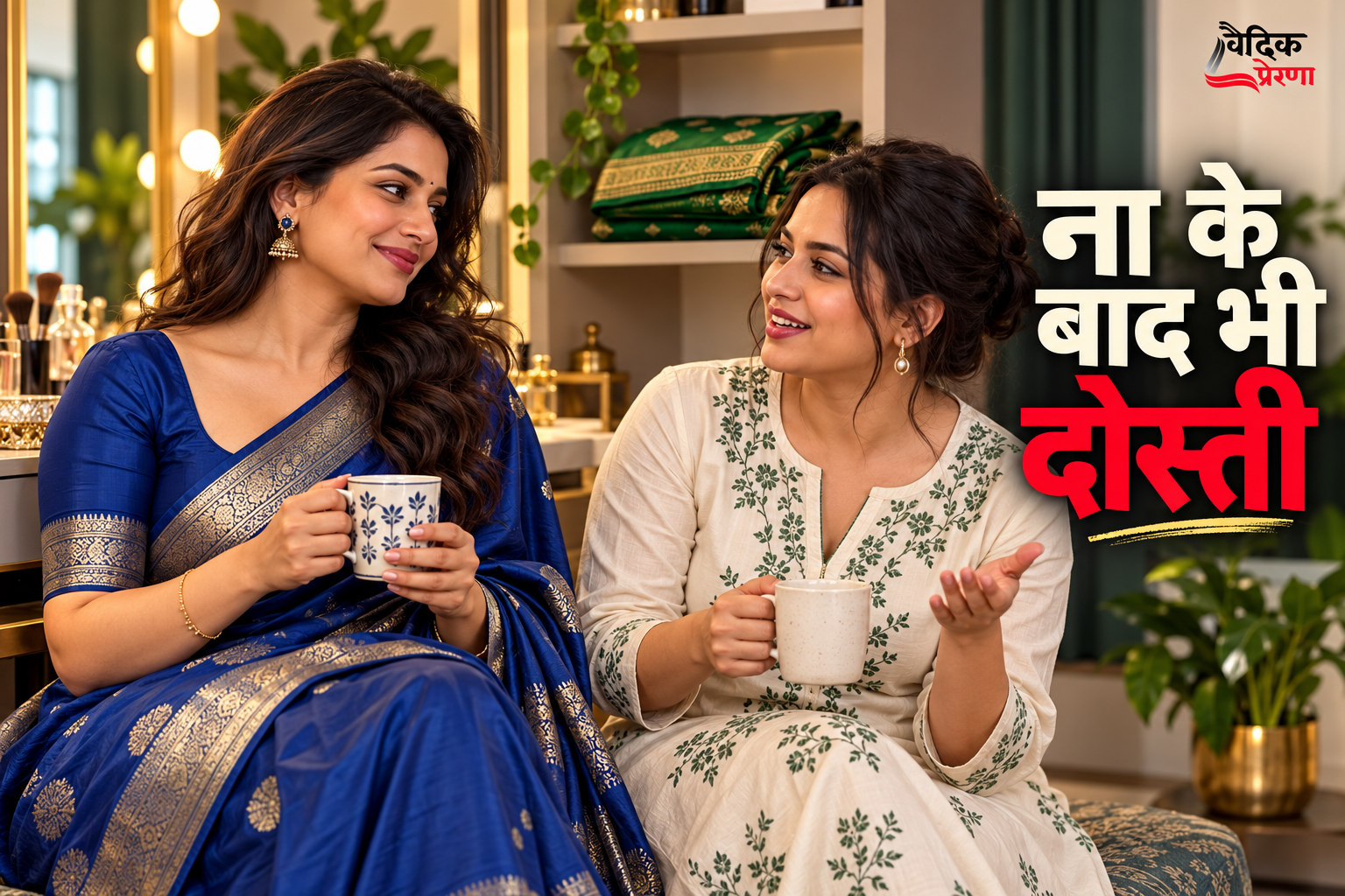 ना कहने पर भी अपनापन: मेघा की हरी साड़ी