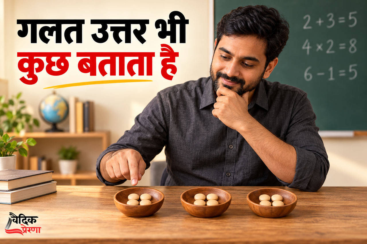 गलत उत्तर की उपयोगिता: नमन की तीन कटोरियाँ