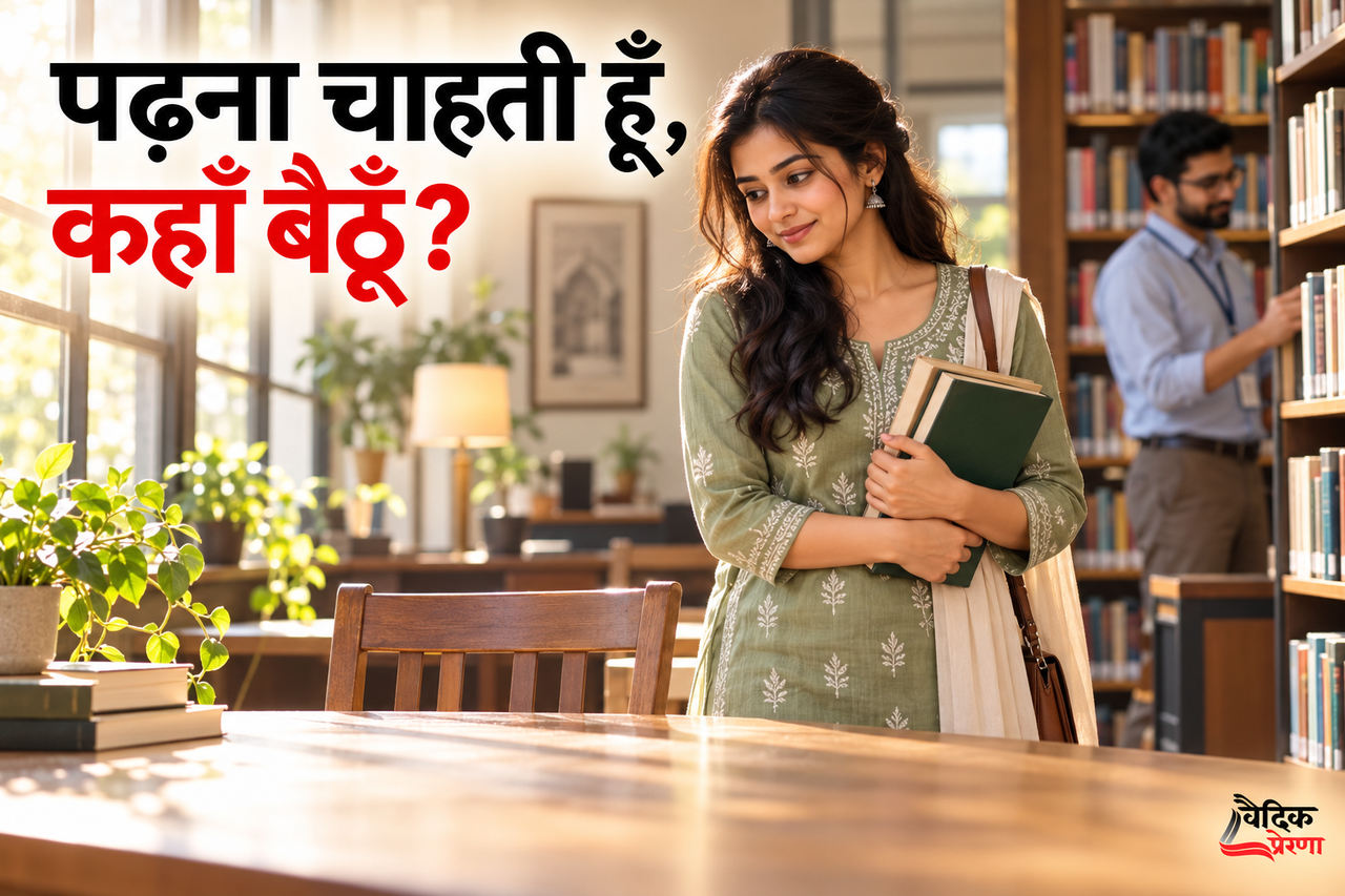 पुस्तकालय की खाली मेज: सना की पढ़ने की शुरुआत
