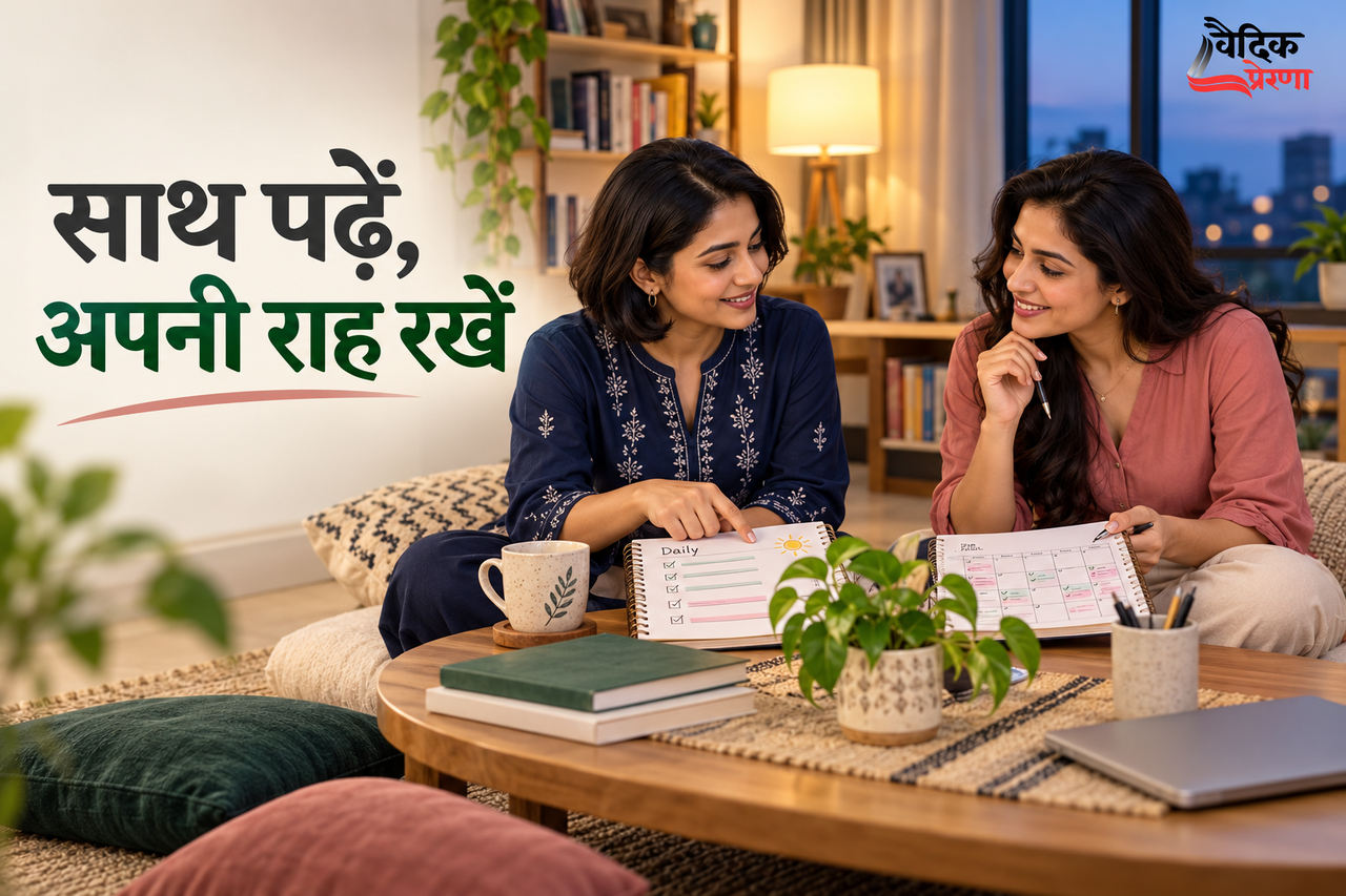 एक कैलेंडर में दो दिनचर्याएँ: साथ पढ़ने की नई जगह