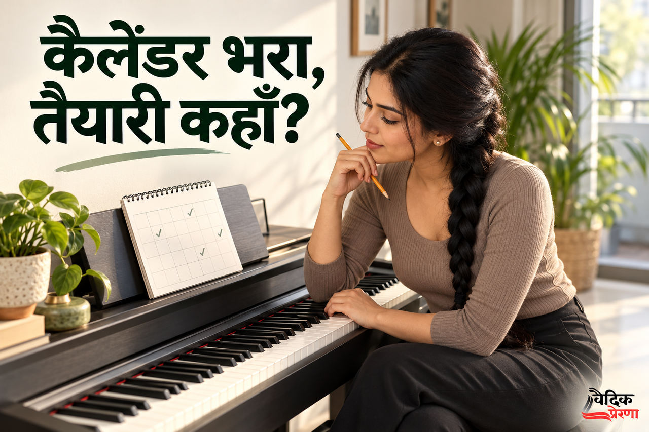 हरे चौखानों से आगे: काव्या के अभ्यास की छोटी योजना