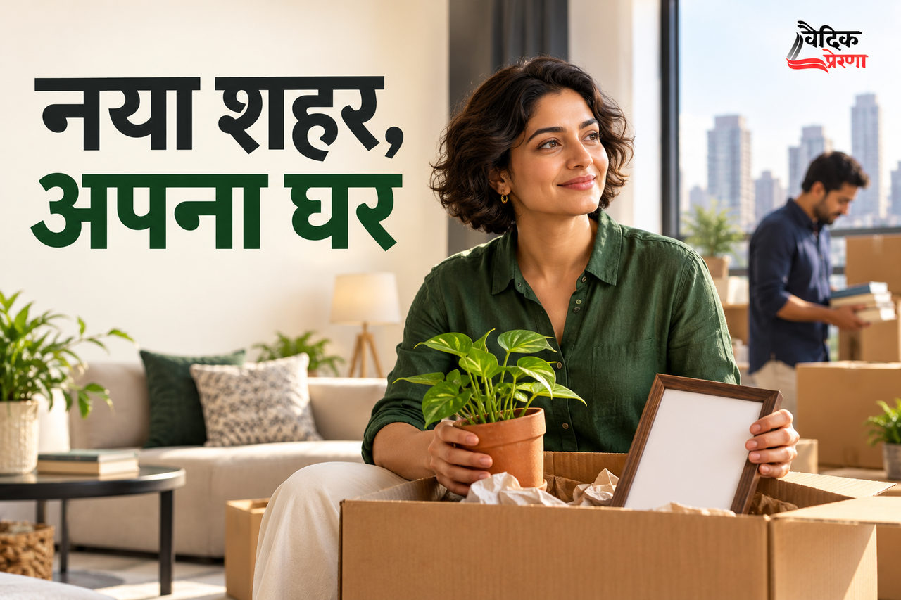नई खिड़की पर पुराना गमला: मेघा ने शहर में अपना स्थान बनाया