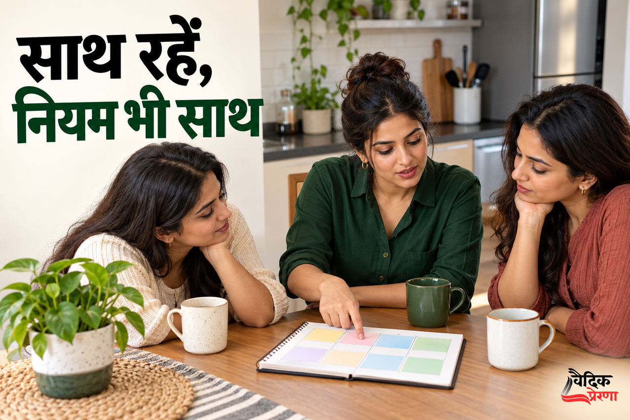 तीन कप और चार तय बातें: साझा घर की छोटी सूची