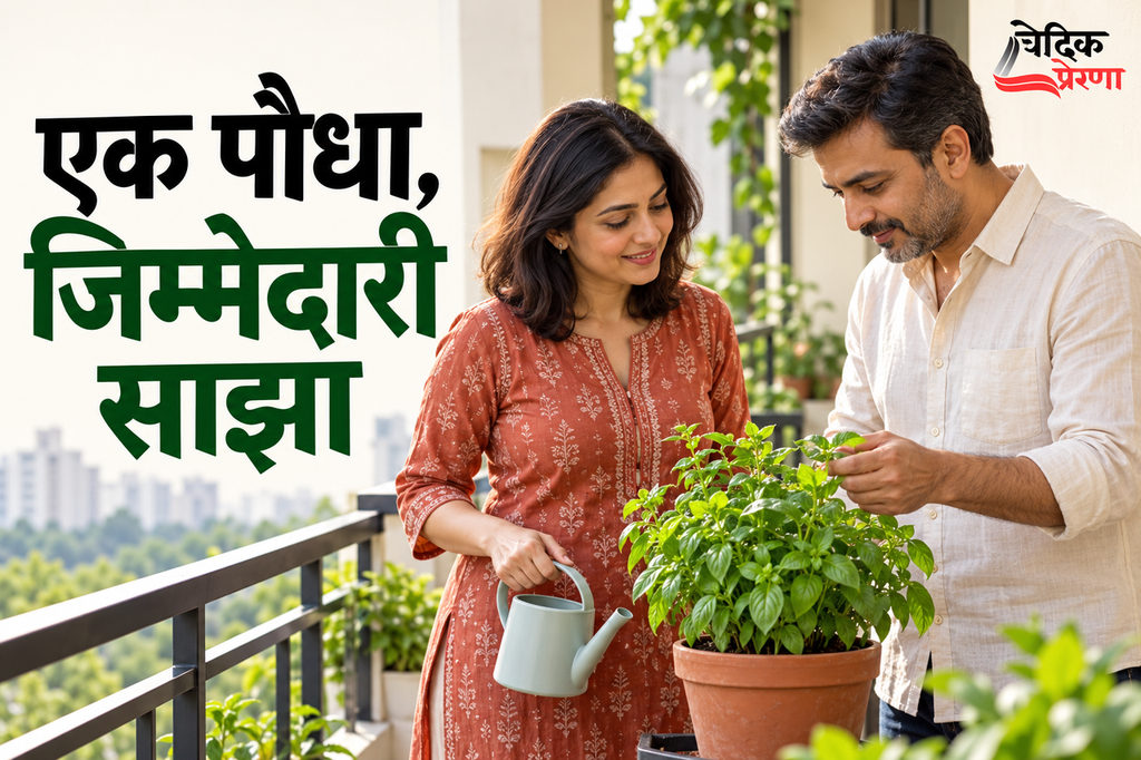 एक गमले में तीन बार पानी: बालकनी की साझा देखभाल