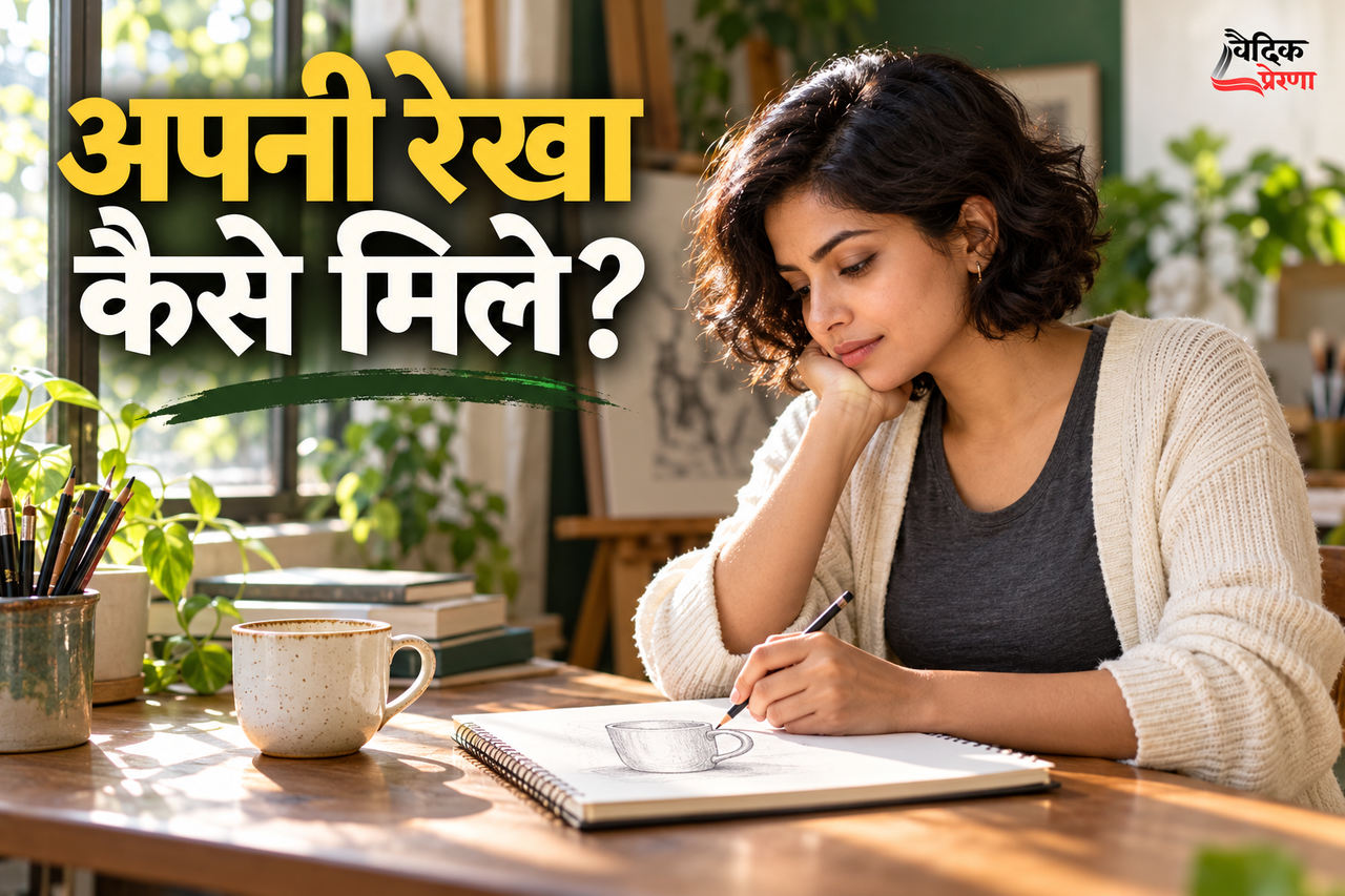 कप का बदला हुआ कोण: रूपा ने अपनी रेखा देखनी शुरू की