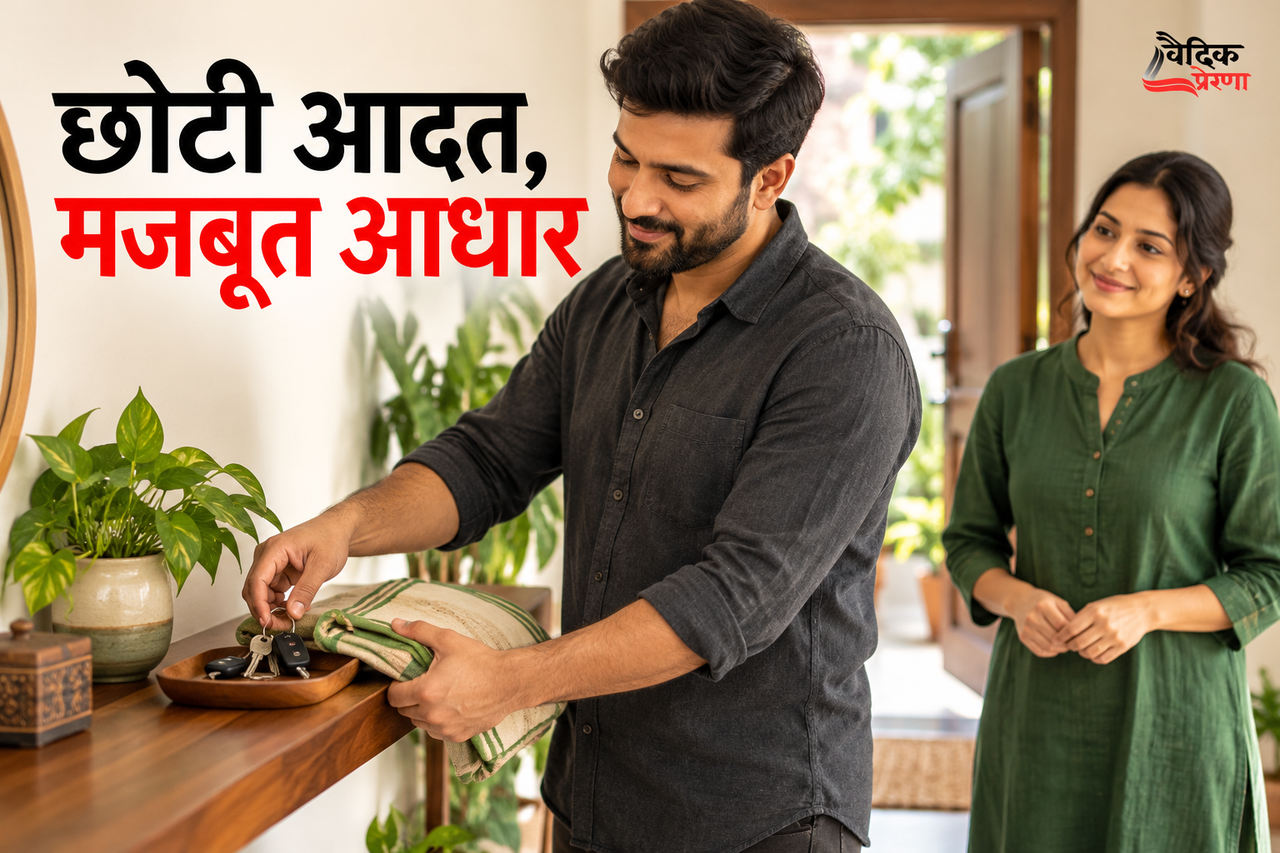 दरवाजे के पास छोटी कटोरी: कुणाल की सुबह का एक सरल आधार