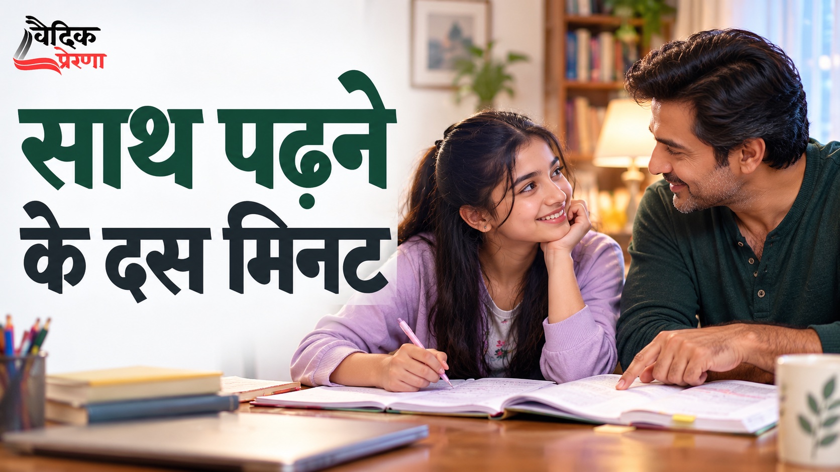दस मिनट की साझा पढ़ाई: पिता और बेटी ने एक-दूसरे को कैसे सुना