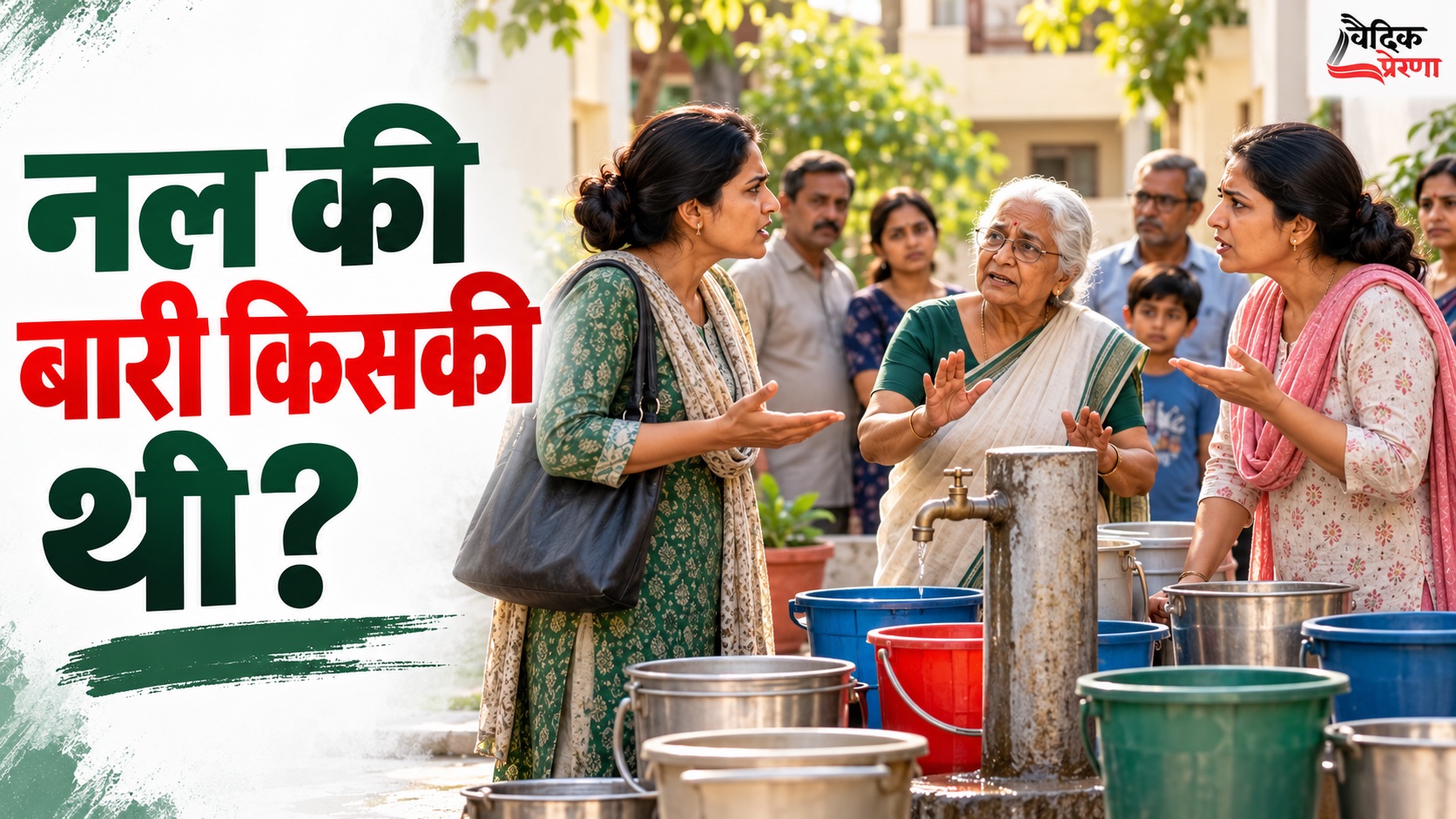 नल की बारी किसकी थी? एक आँगन ने अपनी चुप्पी कैसे बदली