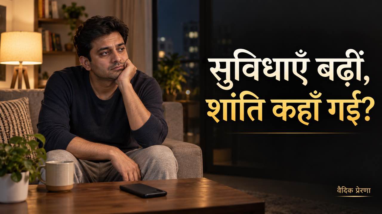 जीवन में शांति क्यों नहीं है, जबकि सुविधाएँ पहले से अधिक हैं?