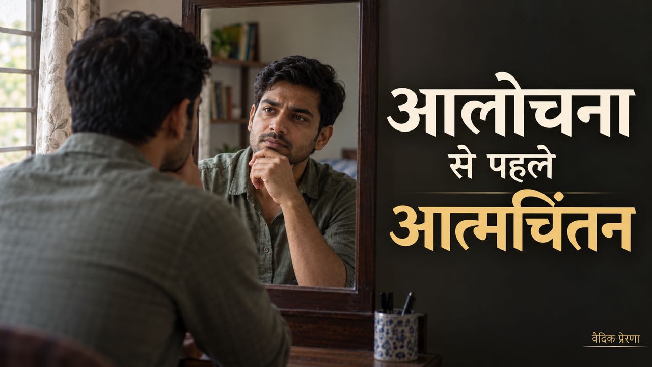 किसी की आलोचना करने से पहले स्वयं को देखने की आदत