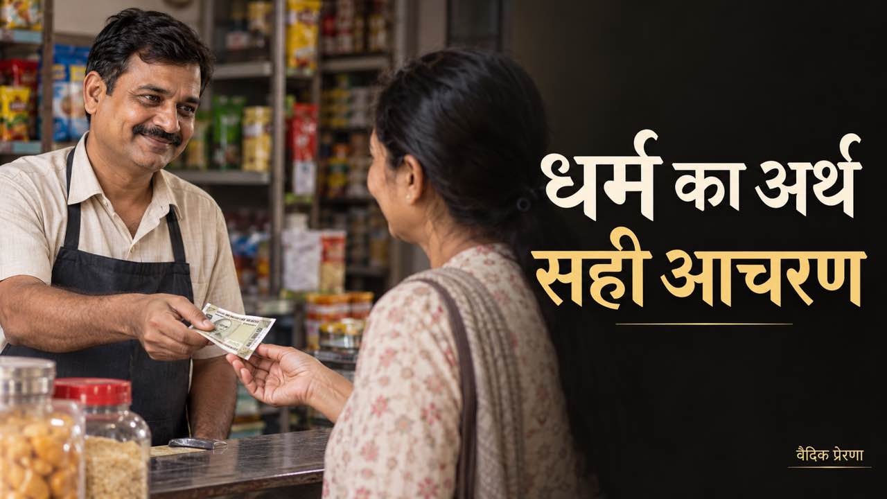 जीवन में धर्म का अर्थ केवल कर्मकांड नहीं, सही आचरण भी है
