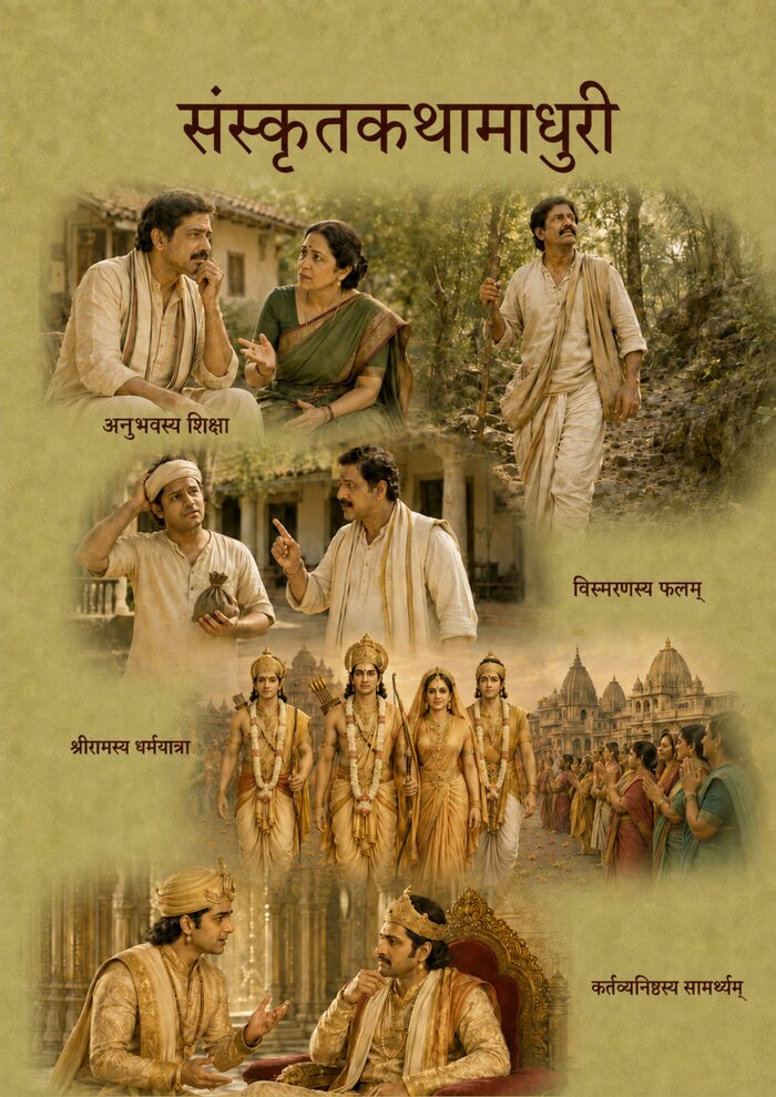 संस्कृतकथामाधुरी पुस्तक कवर