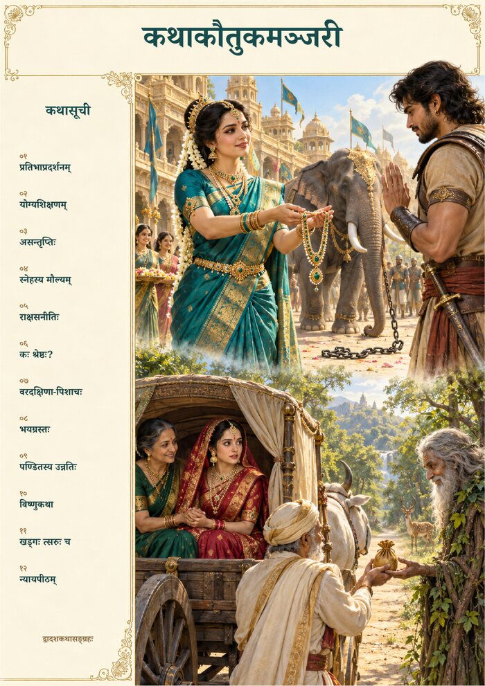 कथाकौतुकमञ्जरी पुस्तक कवर